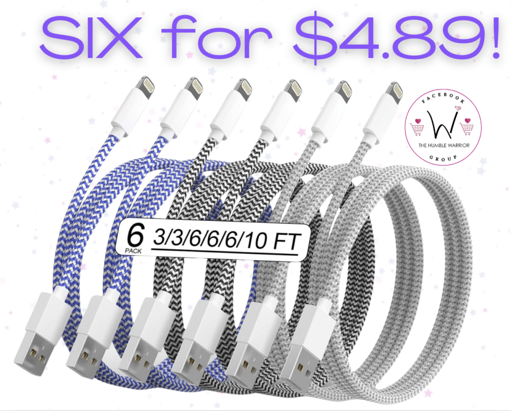 6-pack of Chargers for iPhones!